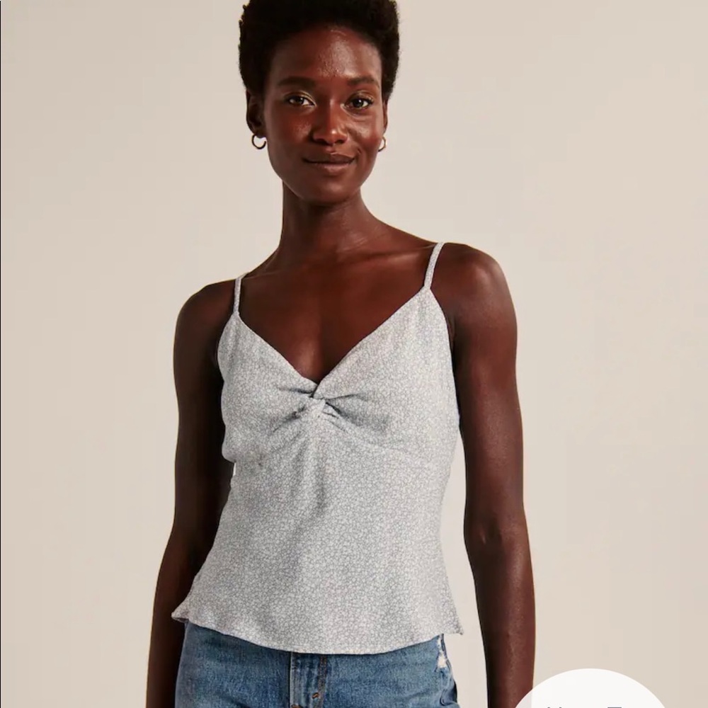 Abercrombie Front Knot Cropped Tank